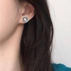 Non-matching Alloy Chinese Characters Earring
