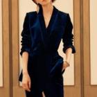 Set: Velvet Blazer + Dress Pants