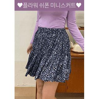 Ruffled Blossom Miniskirt