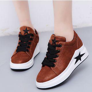 Star Hidden Wedge Sneakers
