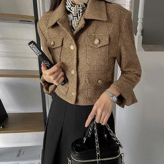 Multi-pockets Cropped Jacket