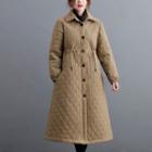 Drawstring Quilted Coat