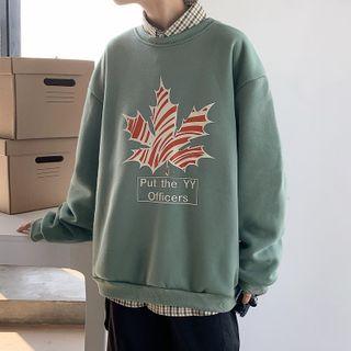 Maple Print Pullover