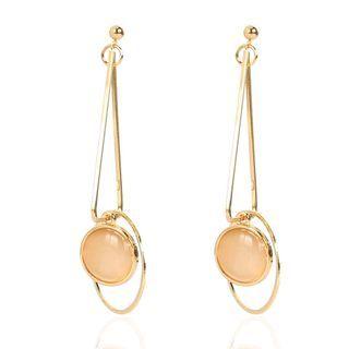 Bead Drop Dangle Earring Gold - One Size
