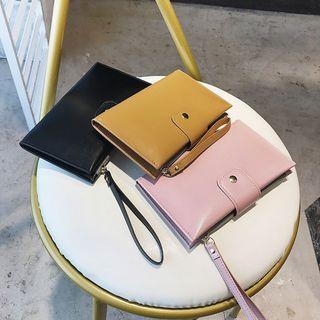 Snap-buttoned Long Wallet