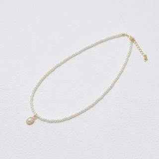 Pendant Pearl Necklace Ivory - One Size