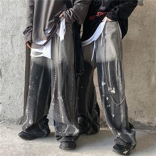 Splash Ink Wide-leg Jeans