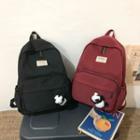 Applique Linen Backpack / Bag Charms / Set