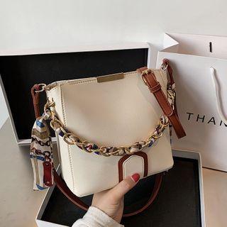 Chain Two-tone Crossbody Bag