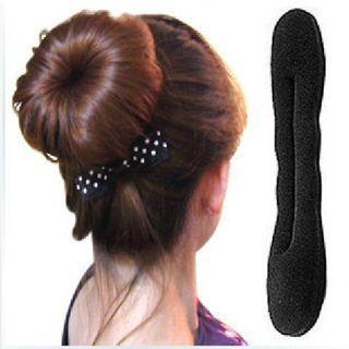 Foam Hair Bun Styling Tool Black - One Size