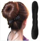 Foam Hair Bun Styling Tool Black - One Size