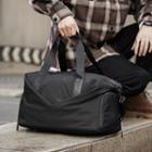 Oxford Cloth V Panel Carryall Bag Black - M