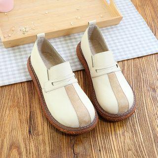 Paneled Platform Loafers
