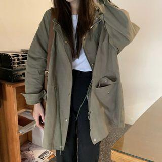 Zip-up Jacket Army Green - One Size