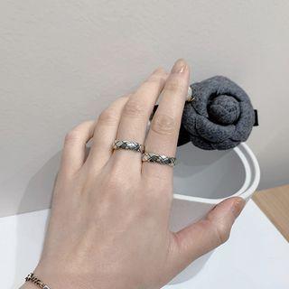 Alloy Ring J1779 - Silver - One Size