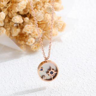 Pendant Necklace No. 1476 - Pendant & Necklace - Rose Gold - One Size