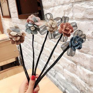 Flower & Bow Hair Bun Maker