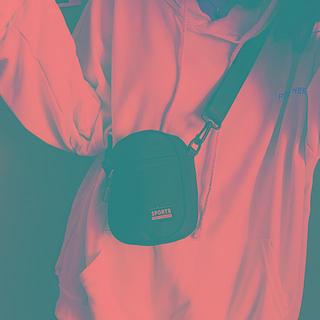 Canvas Mini Crossbody Bag - Tag Random