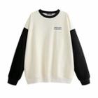 Lettering Sweatshirt Off-white & Black - One Size
