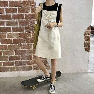 Sleeveless Plain Top / Strappy Dress