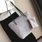 Set: Chenille Tote Bag + Zip Pouch