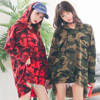 Drawstring Camo Hoodie