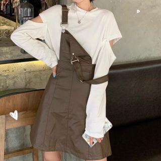 Long-sleeve Cutout T-shirt / Jumper Dress