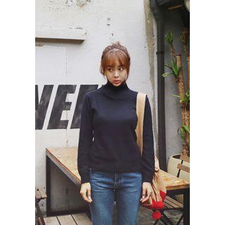Turtle-neck Slim-fit Sweater