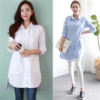 Long-sleeve Shirt Dress