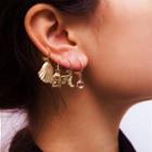 Embossed Alloy Dangle Earring (various Designs)
