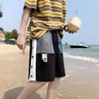 Color Block Straight Leg Sweatshorts