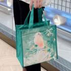 Print Insulated Lunch Bag Bird - Green - S