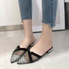 Mesh Pointed Mules