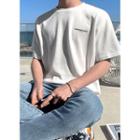Crew-neck Print T-shirt