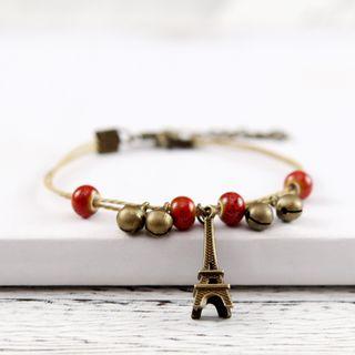 Alloy Eiffel Tower Bead Bracelet