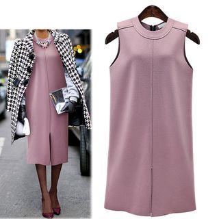 Sleeveless Midi Shift Dress