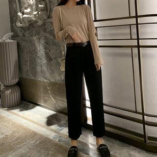 Set: Long-sleeve T-shirt + Straight Fit Pants