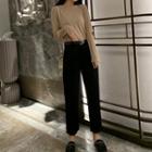 Set: Long-sleeve T-shirt + Straight Fit Pants