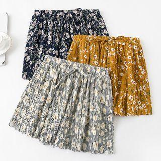 Shirred Chiffon Shorts