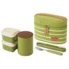 Retro French Thermal Lunch Box Set (green)