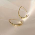 Polished Drop Earring Gold - One Size