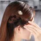 Retro Rhinestone Clover Hair Comb As Shown In Figure - One Size