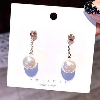 Sterling Silver Faux Pearl Drop Earring 1 Pair - Sterling Silver Faux Pearl Drop Earring - Gold - One Size