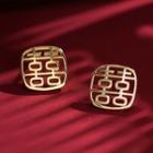 Alloy Wedding Chinese Characters Earring