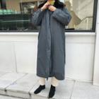 Padded Mac Coat With Faux-fur Collar
