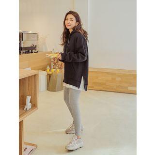 Plus Size Fleece-lined Boxy Hoodie