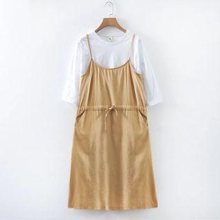 Linen Strappy A-line Dress