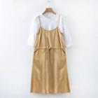 Linen Strappy A-line Dress