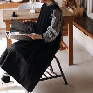 Retro Oversize Tank Dress Black - One Size