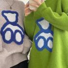 Bear Loose-fit Long-sleeve Sweater